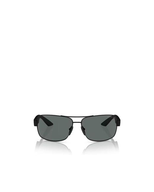Prada Linea Rossa Metallic Prada Eyewear Pilot Sunglasses for men