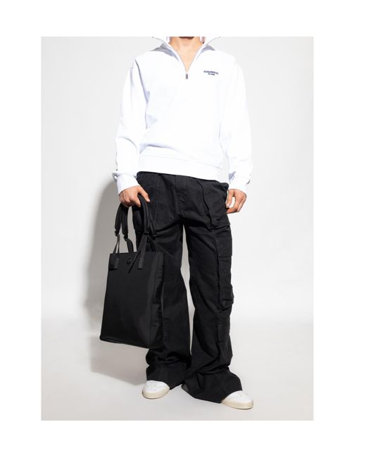 DSquared² Black Cargo Trousers for men