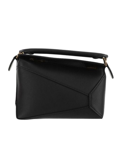 Loewe Black Mini Puzzle Edge Bag