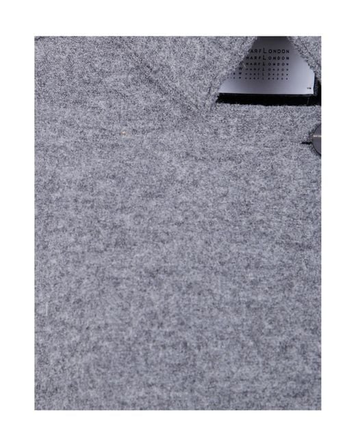Harris Wharf London Gray Raglan-Sleeve Wool Coat
