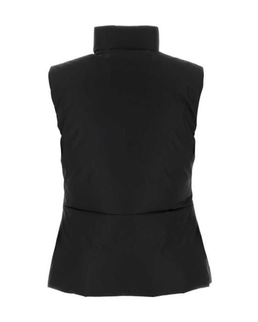 Jil Sander Black Padded High-Neck Jacket