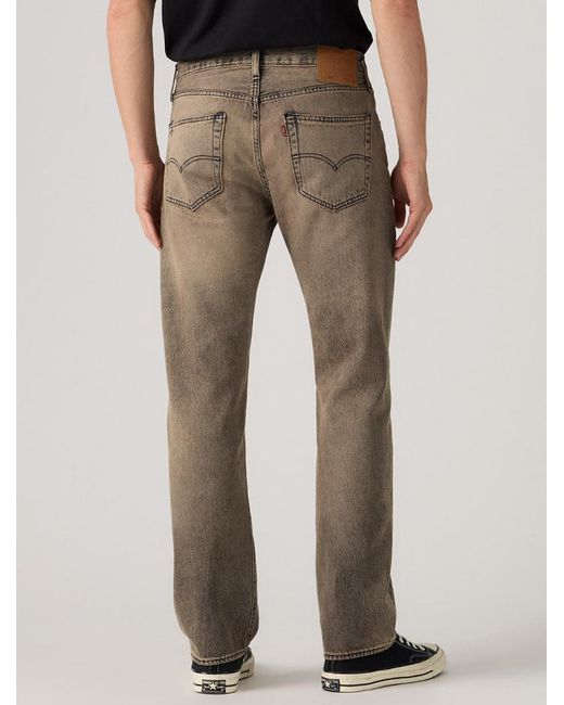 Levi's Gray 501 Original Straight-Leg Jeans for men