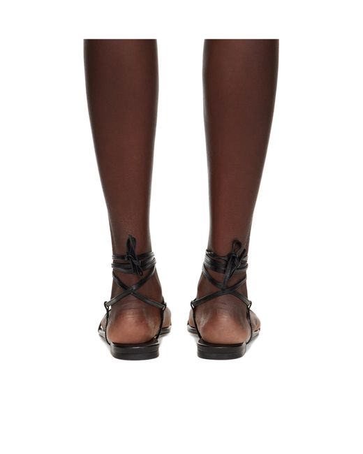 Aeyde Brown Penny Flat Sandals