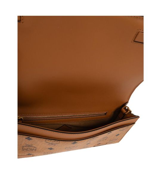 MCM Brown Diamond Shoulder Bag