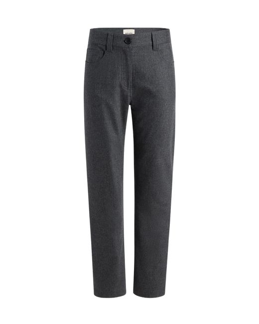 Khaite Gray Callum Low Rise Tapered Leg Trousers