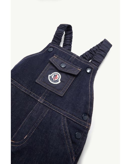 Moncler Blue Denim Overalls
