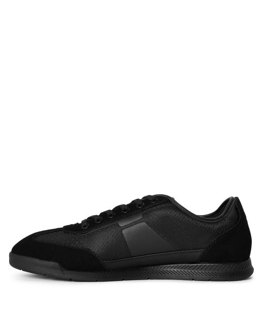 Boss Black Solid Color Low-Top Trainers for men