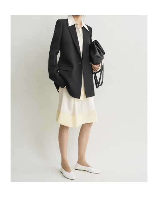 Totême Black Long-Sleeved Suit Jacket