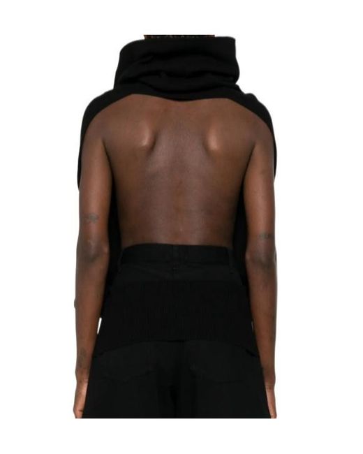 Alaïa Black Alaïa Openback Jumper