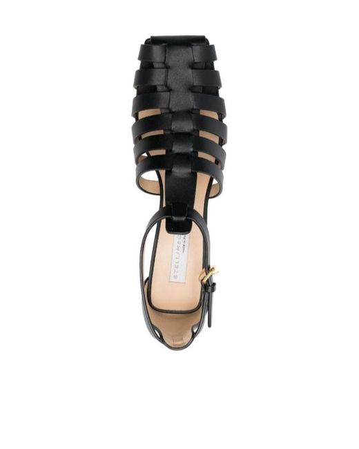 Stella McCartney ◆ Cowboy T-bar Heeled Sandals 関税/送料込 Stella Mccartney Cowboy T-Bar 90mm Heeled Sandals In Yellow