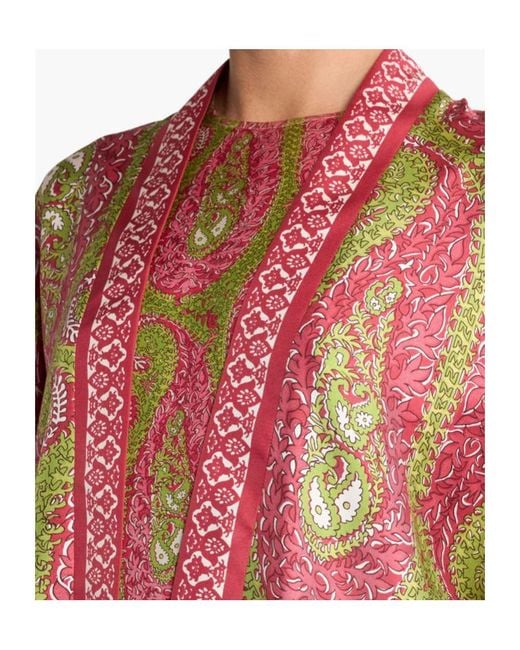 Etro Red Ponchos