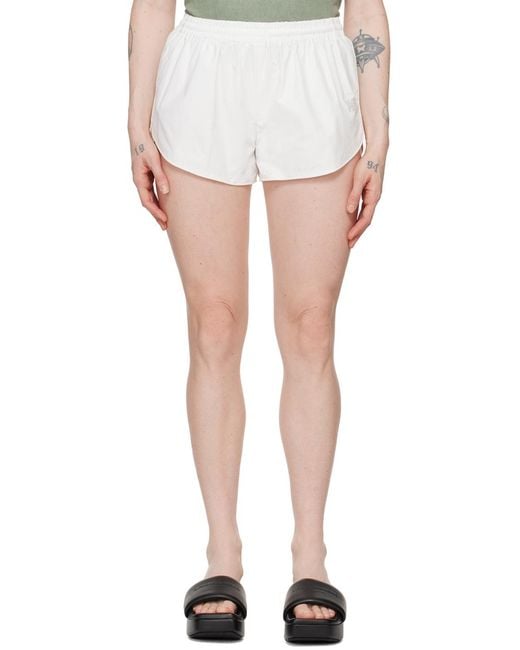 Alexander Wang White Marathon Shorts