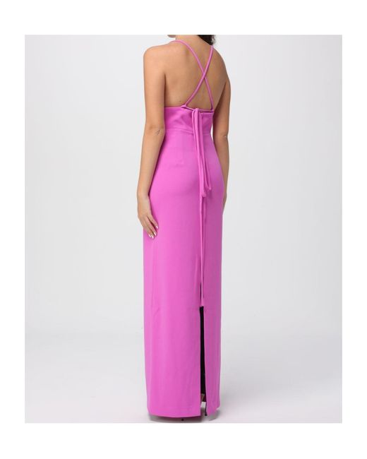 Solace London Pink Milly Backless Dress