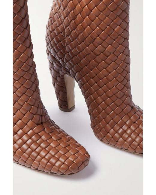 Bottega Veneta Brown Canalazzo Ankle Boots