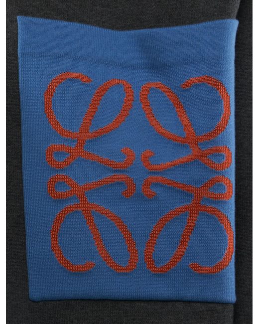Loewe Black Anagram Pocket Sweater for men