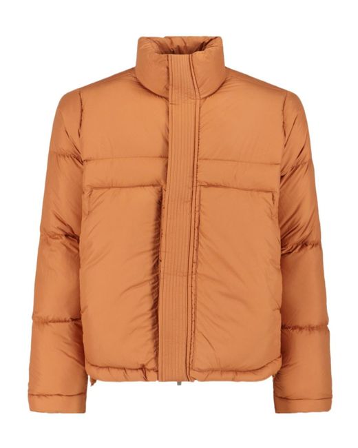 K-Way Brown Tuill Thermo Short Puffer Jacket for men