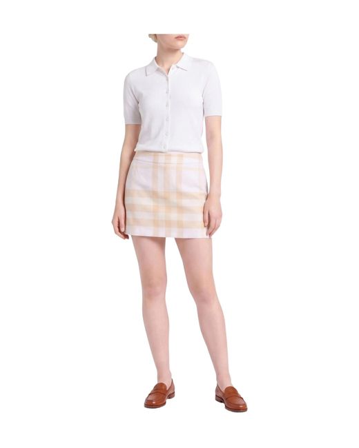 Burberry Natural Mini Skirts
