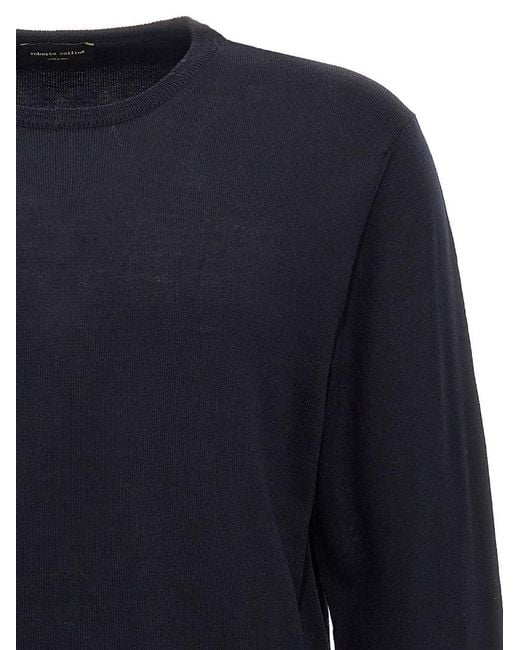 Roberto Collina Blue Merino Wool Knitwear for men