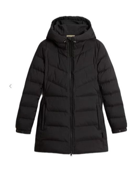 Woolrich Black Hooded Down Jacket