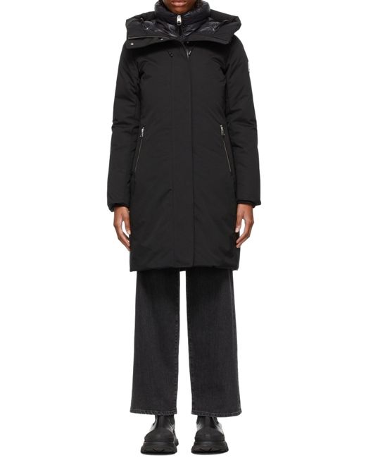 Mackage Black Padded Down Hooded Coat
