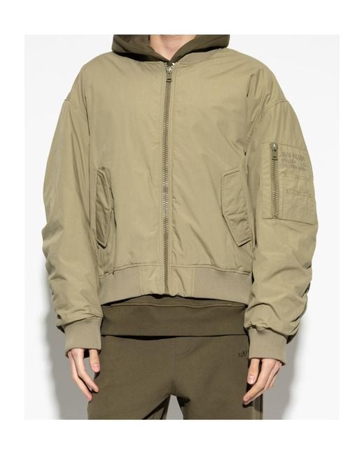 Balmain Natural Zip-Up Bomber Jacket for men