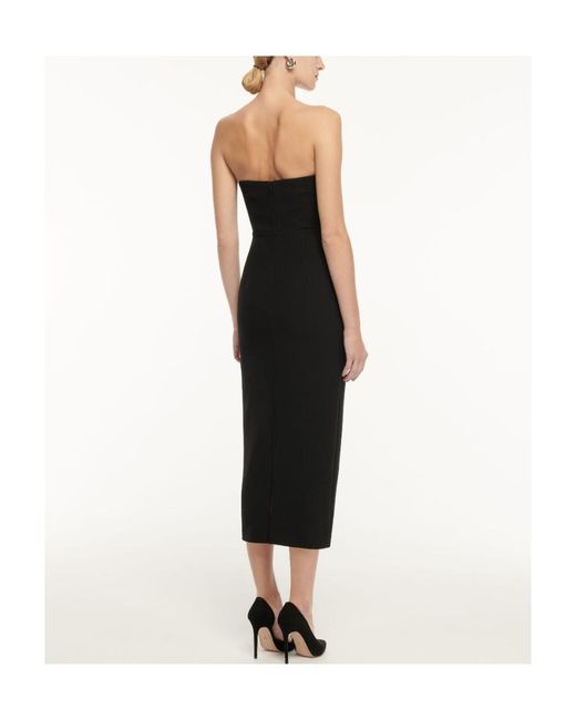 Roland Mouret Blue Strapless Pendant Mid-Length Dress
