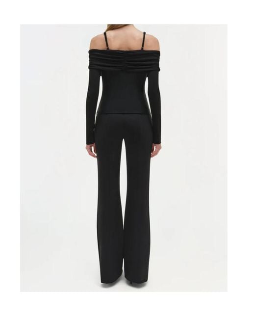 Jonathan Simkhai Black Off-Shoulder Top