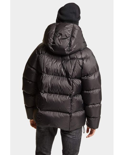 DSquared² Black Hooded Down Jacket for men
