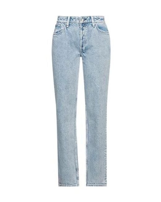 Rag & Bone Blue Light Wash Straight-Leg Jeans