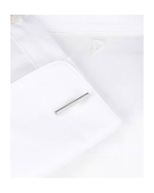 Dondup White Erotica Long Sleeved Buttoned Shirt