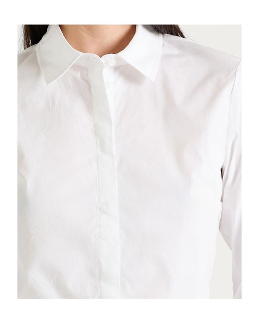 MAX&Co. White Long Sleeve Shirt