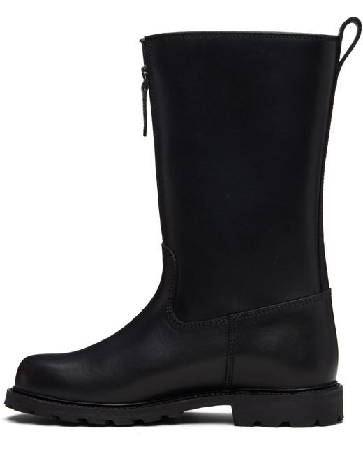 Rier Black X Ludwig Reiter Collaboration Tractor Mid-Calf Boots for men