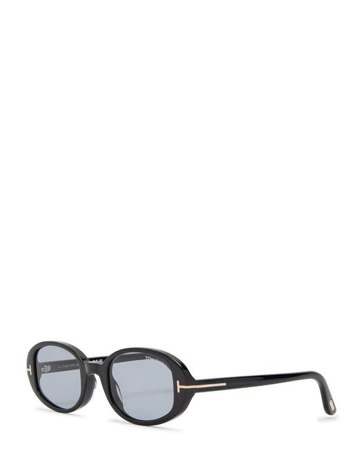 Tom Ford White Oval-Frame Sunglasses