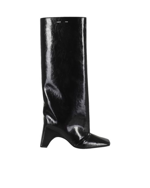Coperni Black Square Toe Bridge Boots