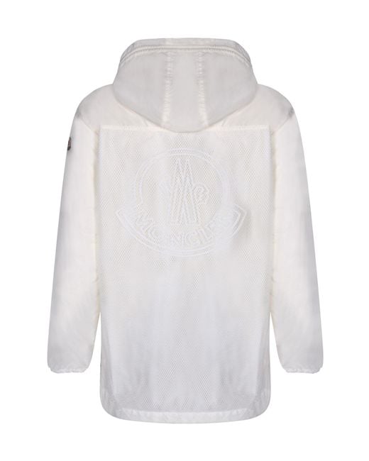 Moncler White Etiache Zip-Up Jacket