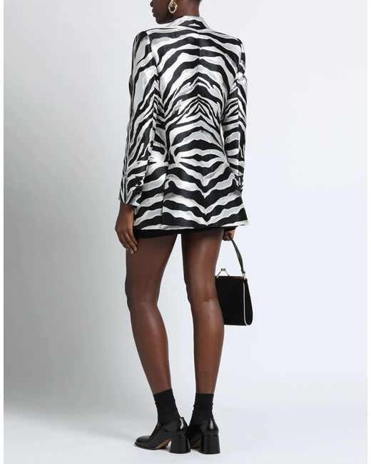 Dolce & Gabbana Black Zebra-Print Blazer