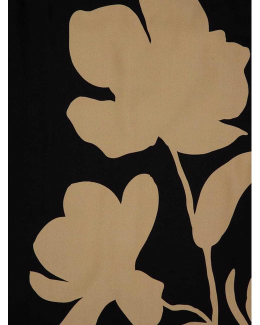 Johanna Ortiz Black Post Treasured Floral Midi Dress