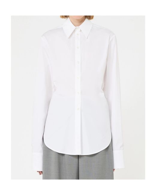 Sportmax White Long-Sleeved Shirt