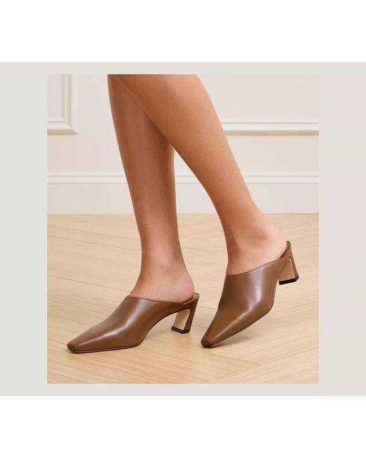 Stuart Weitzman Brown Stassi Mule 50High-Heeled Sandals