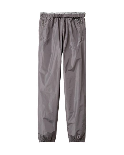 Miu Miu Gray Technical Silk Joggers