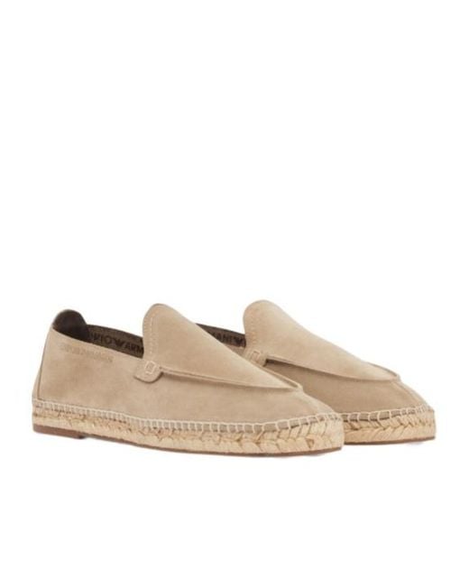 Emporio Armani Natural Logo Trim Espadrilles for men