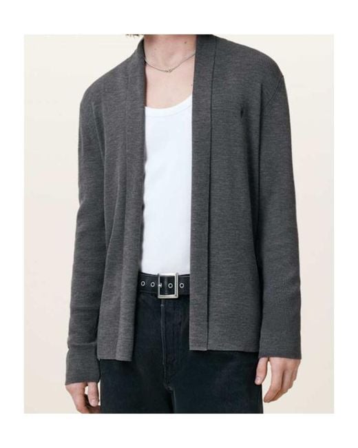 AllSaints Gray Mode Cardigan for men