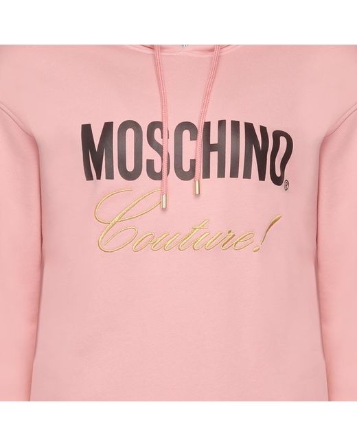 Moschino Pink Logo Pattern Dress