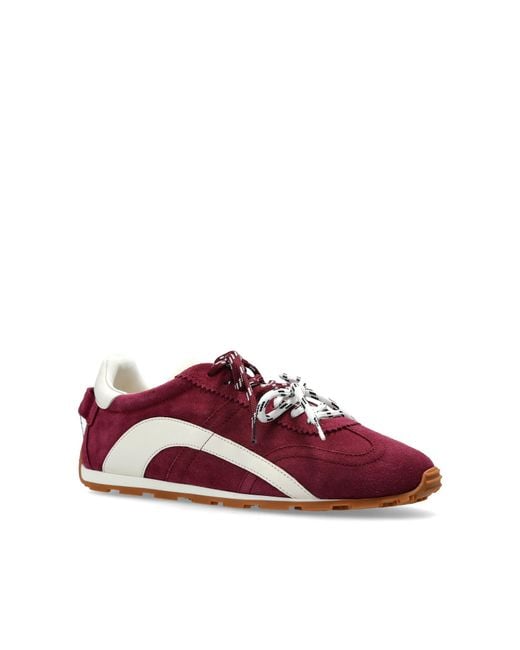 DSquared² Red Round-Toe Sneakers
