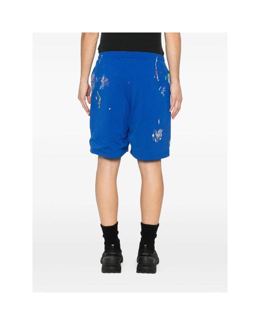 GALLERY DEPT. Studio Gym Hand-Painted Shorts in Blue for Men | Lyst