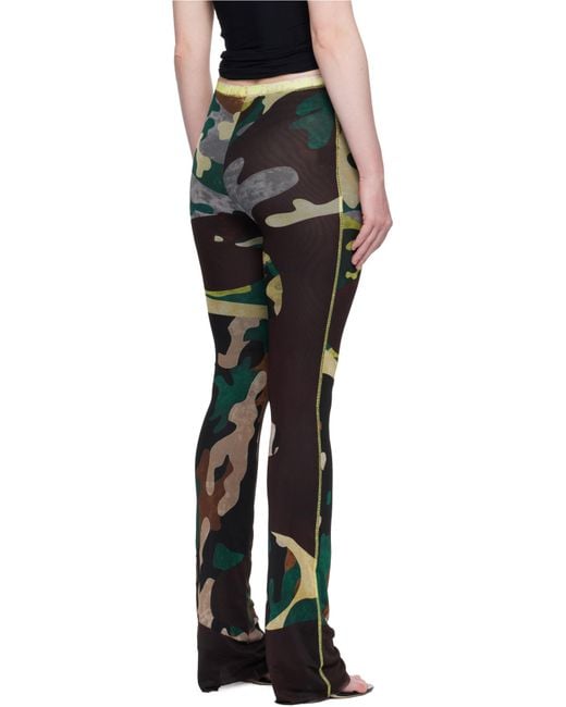 OTTOLINGER Black Otto Mesh Print Pants