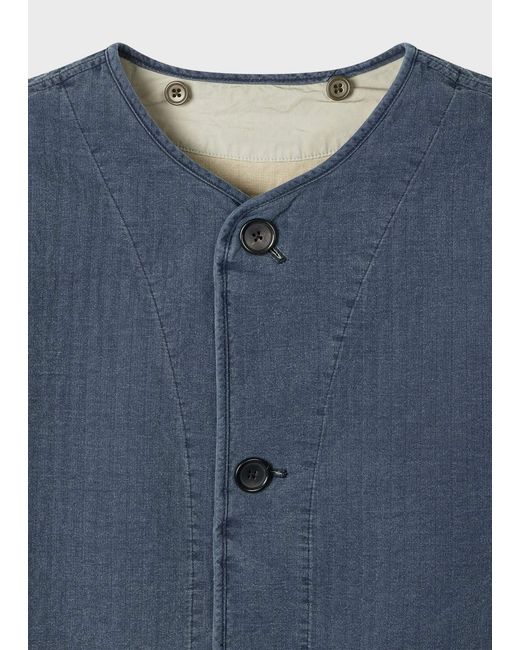 Paul Smith Blue Ps Paul Smith Corduroy Collar Jacket for men