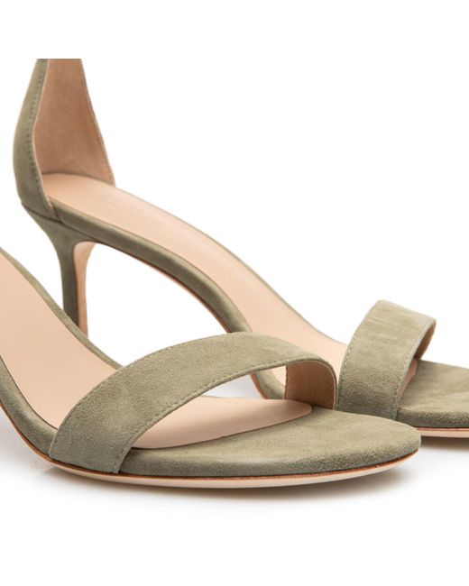 Ralph Lauren Metallic Allie Mid Heeled Sandals