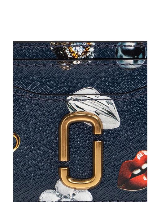 Marc Jacobs Blue The Trinket Utility Snapshot Card Case