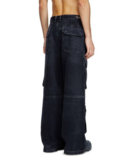 DIESEL Blue D-Touch-Cargo L32 Jeans for men